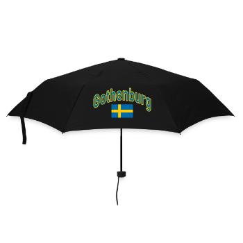 Gothenburg Sweden flag - Umbrella (small) - black - Front