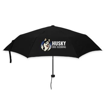 Husky Schlitten Hunderennen Alaskan Racers - Regenschirm (klein) - Schwarz - Vorne