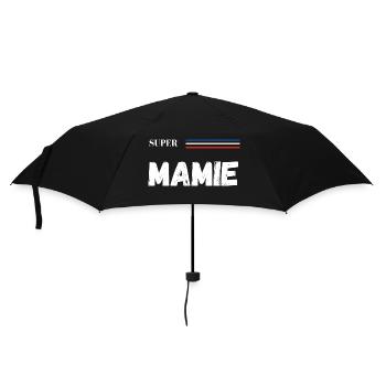 super mamie - t-shirt assorti - Parapluie standard - noir - Devant