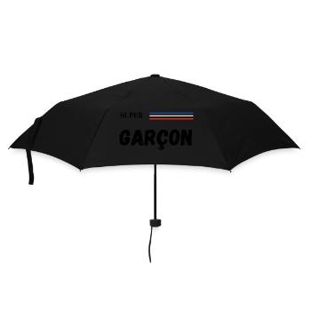 super garçon - t-shirt assorti - Parapluie standard - noir - Devant