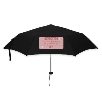 You are deserving of good things - Umbrella (small) - black - Front