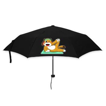 Dog Yoga Fitness Gymnastics - Umbrella (small) - black - Front