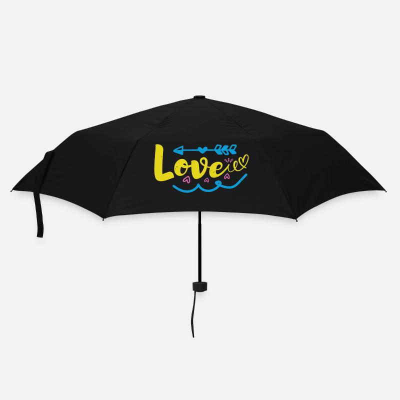 AMOUR Drôle, - Parapluie standard - noir
