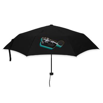Radio Operator Hobby Mortar Morse Radio Amateur Radio - Umbrella (small) - black - Front