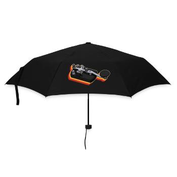 Radio Operator Hobby Mortar Morse Radio Amateur Radio - Umbrella (small) - black - Front
