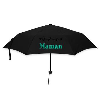 FÊTE DES MÈRES. BONNE FÊTE MAMAN. MAMAN. FÊTE - Parapluie standard - noir - Devant