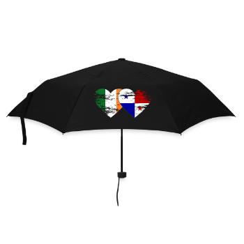 Ireland Panama flag used - Umbrella (small) - black - Front