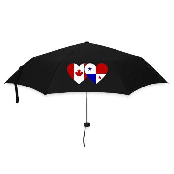 Flag of Canada Panama - Umbrella (small) - black - Front