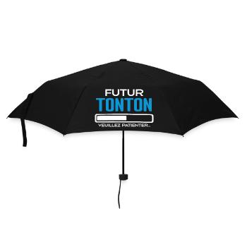 Futur Tonton Idée Cadeau Futur Tonton - Parapluie standard - noir - Devant