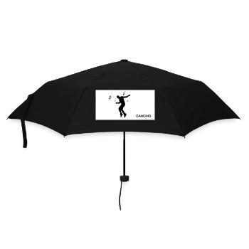 Dancing Dance Music - Regenschirm (klein) - Schwarz - Vorne