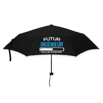 Futur Ingénieur Idée Cadeau Futur Ingénieur - Parapluie standard - noir - Devant