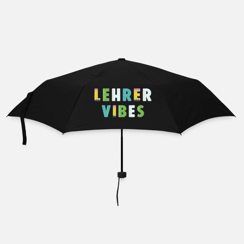 Lehrer Vibes - Regenschirm (klein) - Schwarz