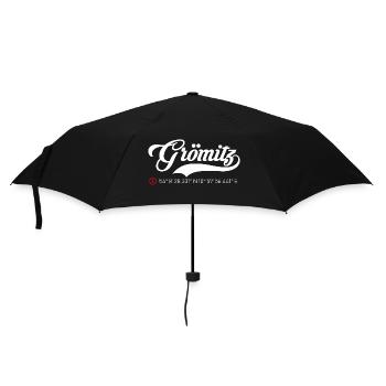 Grömitz Koordinaten - Regenschirm (klein) - Schwarz - Vorne