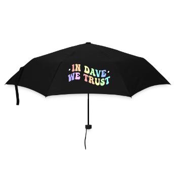 In Dave We Trust - Umbrella (small) - black - Front