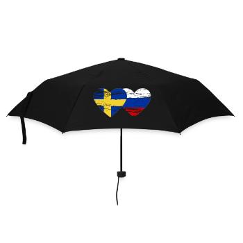 Suède Drapeau russe utilisé - Parapluie standard - noir - Devant