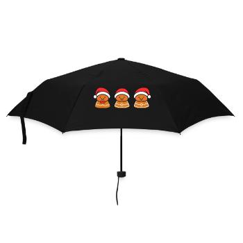 Bonhomme pain d'épice - Parapluie standard - noir - Devant