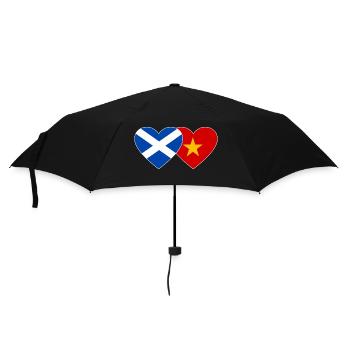 Ecosse Vietnam Drapeau Coeur - Parapluie standard - noir - Devant