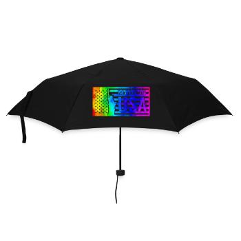 america usa new new york flag indian president 2024 - Umbrella (small) - black - Front