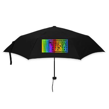 america usa new new york flag indian president 2024 - Umbrella (small) - black - Front