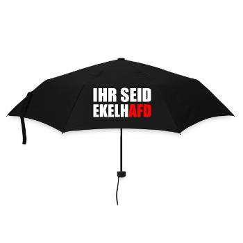 Ihr seid ekelhafd - Regenschirm (klein) - Schwarz - Vorne