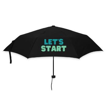 Let's start - Regenschirm (klein) - Schwarz - Vorne