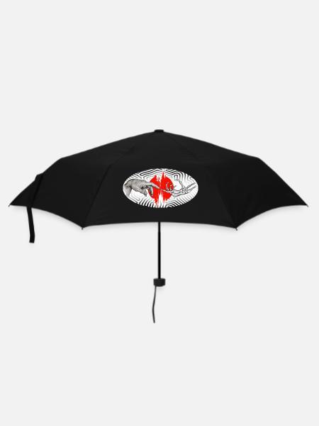 Life and death - Regenschirm (klein) - Schwarz