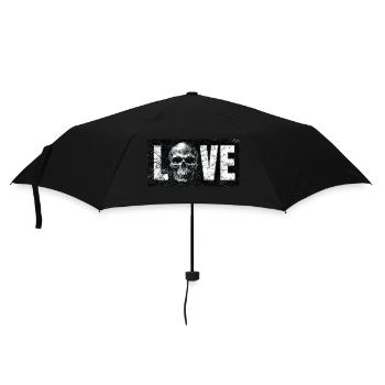 LoveSkull - Regenschirm (klein) - Schwarz - Vorne