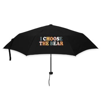 I choose the bear - Umbrella (small) - black - Front