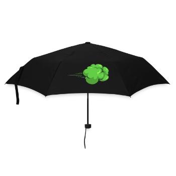 Furz Furzen Pupsen - Regenschirm (klein) - Schwarz - Vorne