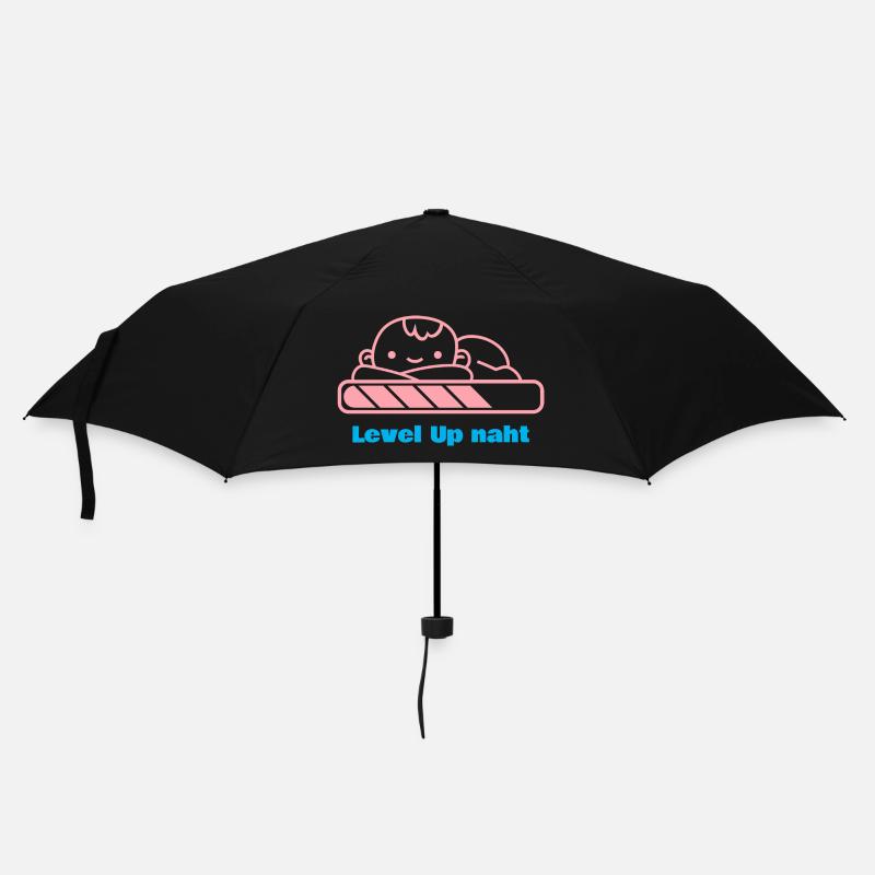 Level Up, Bald-Papa! - Regenschirm (klein) - Schwarz