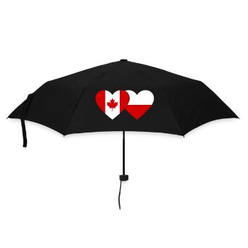 Drapeau du Canada et de la Pologne - Parapluie standard - noir - Devant