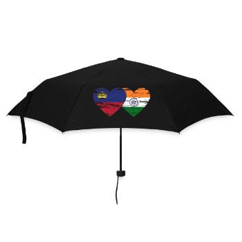 Liechtenstein Inde drapeau utilisé - Parapluie standard - noir - Devant
