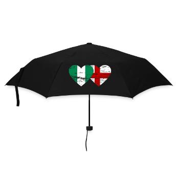 Nigeria Angleterre Drapeau Coeur Utilisé - Parapluie standard - noir - Devant