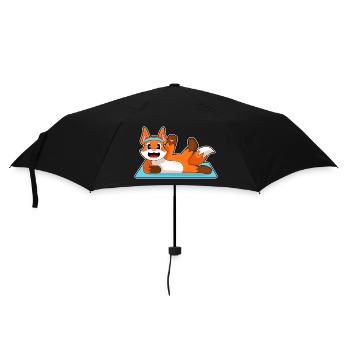 Fuchs Yoga Fitness Gymnastik - Regenschirm (klein) - Schwarz - Vorne
