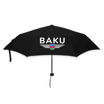 T-Shirt Bakou – Pour les fans de la capitale - Parapluie standard - noir - Devant