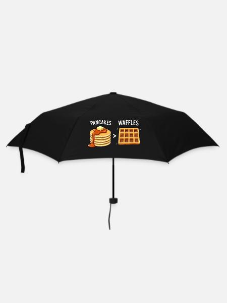 Crêpes sur gaufres - Parapluie standard - noir