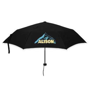 Alison as a woman's name - Umbrella (small) - black - Front