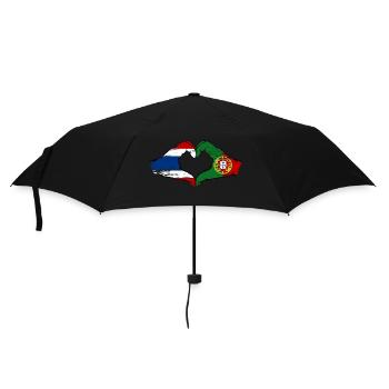 Thaïlande Portugal Drapeau Mains Coeur Forme Utilisé - Parapluie standard - noir - Devant
