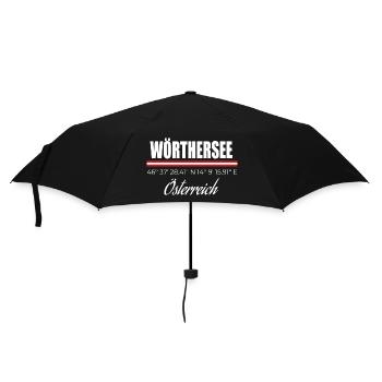 Lac de Wörthersee - Parapluie standard - noir - Devant