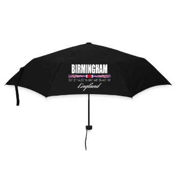 Birmingham - Regenschirm (klein) - Schwarz - Vorne