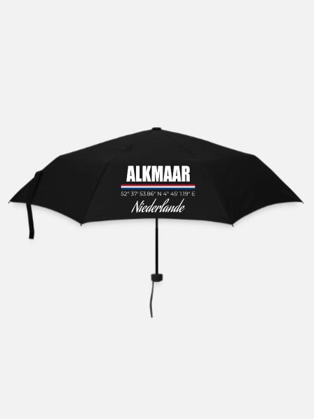 Alkmaar - Regenschirm (klein) - Schwarz