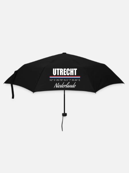 Utrecht - Regenschirm (klein) - Schwarz
