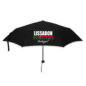 Lissabon - Regenschirm (klein) - Schwarz - Vorne