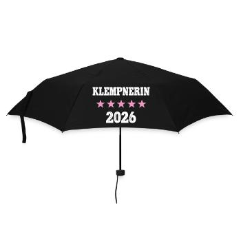 Klempnerin 2026 Beruf Job Arbeit Ausbildung Lehre - Regenschirm (klein) - Schwarz - Vorne