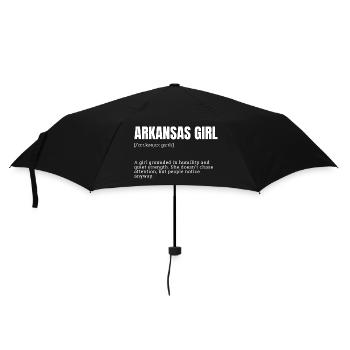 Arkansas Girl Bold Typography - Umbrella (small) - black - Front