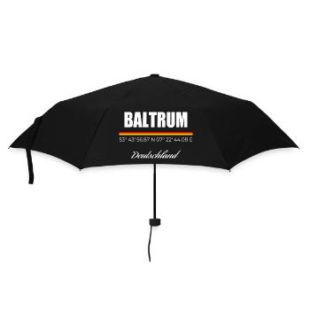 Baltrum - Regenschirm (klein) - Schwarz - Vorne