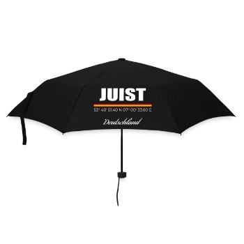 Juist - Regenschirm (klein) - Schwarz - Vorne