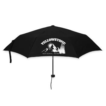 Yellowstone National Park Hiking - Umbrella (small) - black - Front