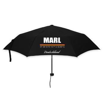 Marl - Regenschirm (klein) - Schwarz - Vorne