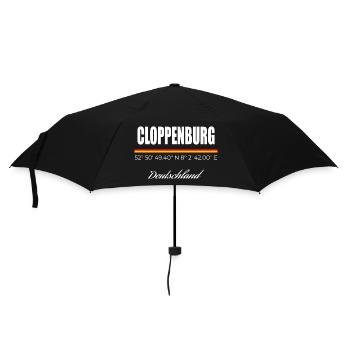 Cloppenburg - Regenschirm (klein) - Schwarz - Vorne